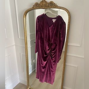 Plum Rachel Parcell Velvet Bodycon